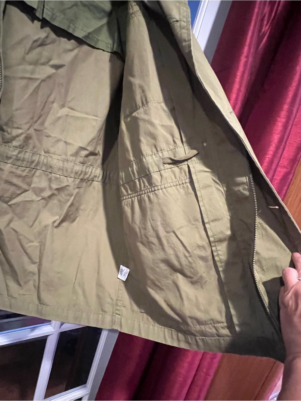 J. Crew Olive Green Military-Style Field Coat - Picture 3 of 6